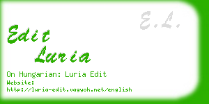 edit luria business card